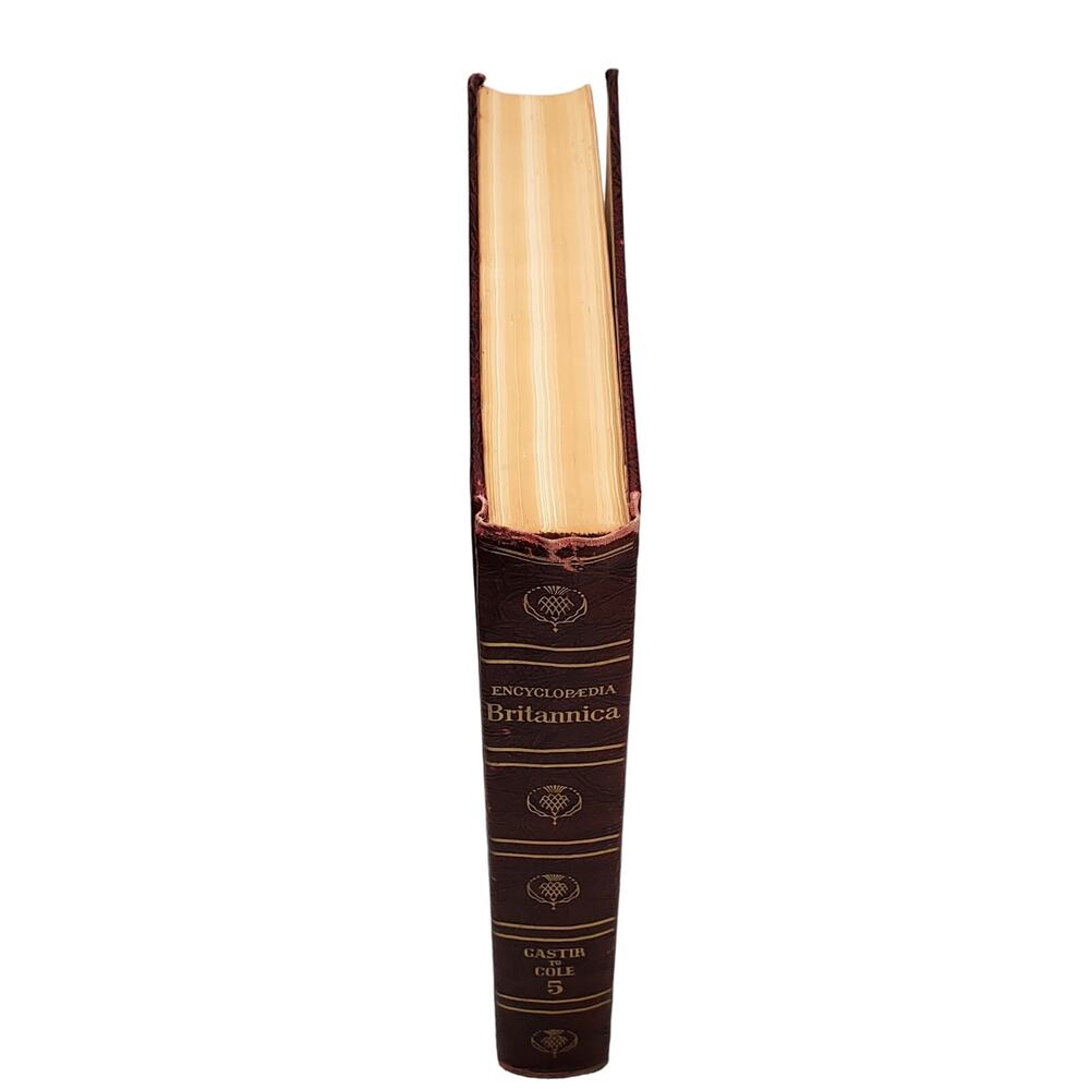 1959 Edition Encyclopedia Britannica Vtg HC Volume 5 CASTIR to COLE Educational - Picture 4 of 9